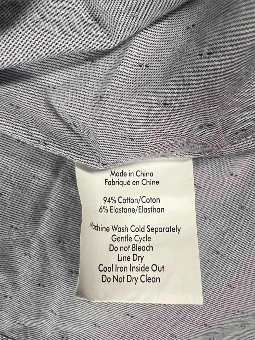 John Varvatos U.S.A. Slim Fit Star Button Dobby Stripe Dress Shirt Mens 17 34/35 - Picture 13 of 13